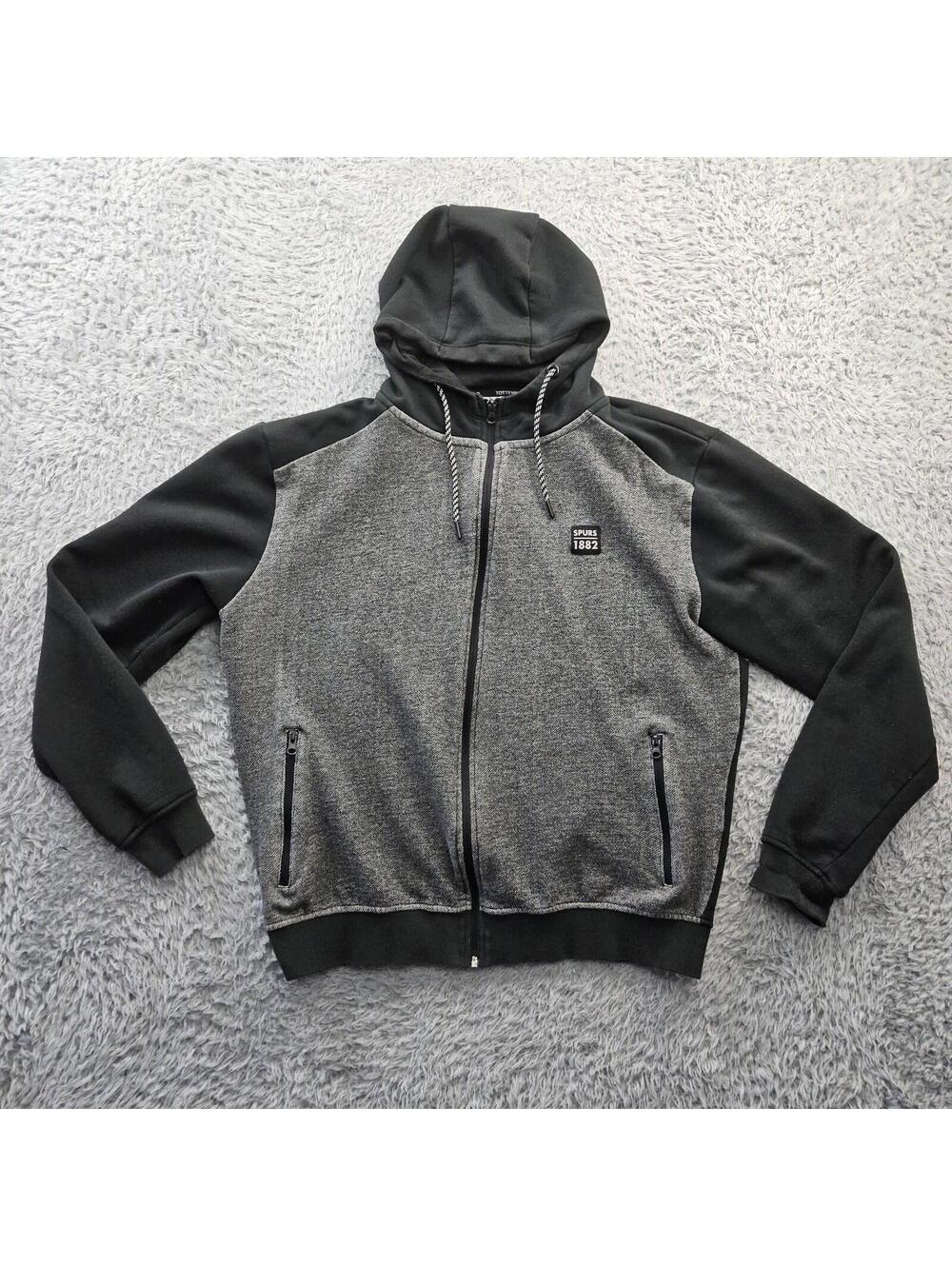 Tottenham Hotspur Full Zip Hoodie Sweatshirt Jacket Men Large Official Merch